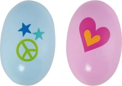 Træ-maracas formet som æg – retrostil fra 60’erne