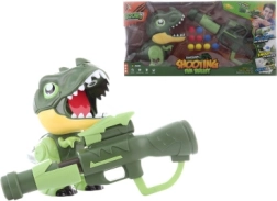 Skydesæt med dinosaur og batteridrevne skumbolde