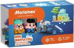 Waffle Mini Byggesæt - Politibil og Juvelerforretning