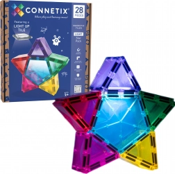 Connetix Light Star Pack magnetiske byggeklodser med lys, 28 stk.