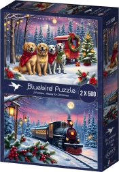 Bluebird puslespil Julen kommer 2×500 brikker