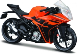Model af metalmotorcykel KTM RC390 med stander 1:18