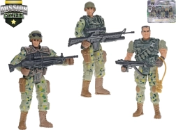Mission Control soldatsæt 10 cm – 3 figurer med våben