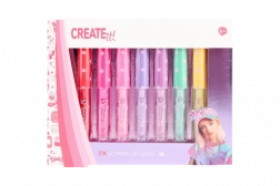 Duftende glitrende lipgloss – sæt med 7 stk. CREATE IT!