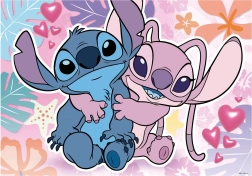 Puslespil Disney Stitch og Angel 300 brikker