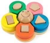 Træpuslespil blomst