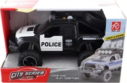 Politibil med batterier og svinghjul