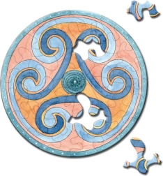 Rundt puslespil CURIOSI Picoli Ballademager 33 brikker