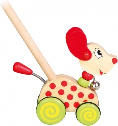 Bino skubbehund på pind med klokke