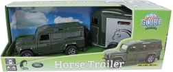 Land Rover med hestetrailer