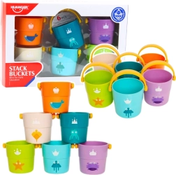 Sæt farvede hældespande til børn