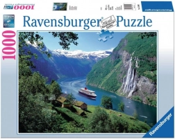Ravensburger puslespil Norsk fjord 1000 brikker