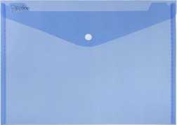 Dokumentlomme med trykknap A5 Opaline blå, pakke med 5 stk.