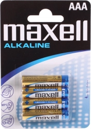 Alkaliske batterier Maxell AAA LR03 1,5 V – 4 stk.