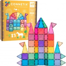Magnetiske byggesæt med glimmer 48 stk. CONNETIX Glitter Castle Pack