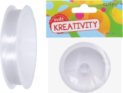 Gennemsigtig nylontråd til perler 0,3 mm, 55 m