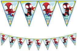 Guirlande med vimpler Spidey 2,3 m