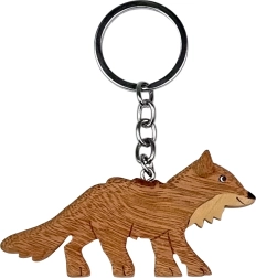 Stor træ-nøglering ræv – 2Kids Toys
