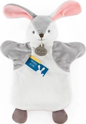 Plys hånddukke kanin 25 cm