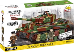 Byggesæt COBI Pz.Kpfw. VI Tiger Ausf. E – kampvogn i skala 1:35, 870 klodser