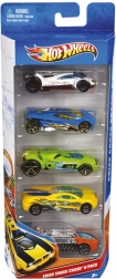 Hot Wheels samling af fem legetøjsbiler