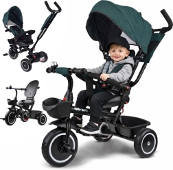 Børnetrehjulet cykel 3-i-1 med kaleche TINY BIKE – Blå