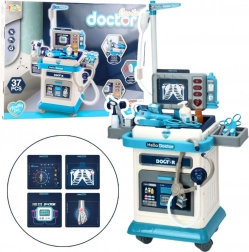 Børnelæge-vogn med lys og lyd, 37 dele