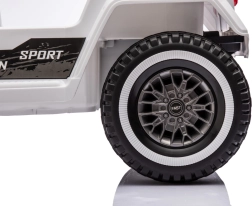 Elektrisk børnebil Mountain Off-Road hvid