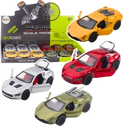 Metal sportsvogn med optræksmotor, lys og lyde