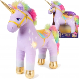 Plys-unicorn WILDSTAR med lys 35 cm – UNICORN ACADEMY