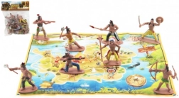 Indianerfigurer med kort