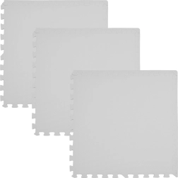 Humbi skumpuslemåtte til gulv 180 × 60 cm grå - 3 stk.