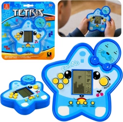 Elektronisk Tetris-spil i form af en stjerne, blå