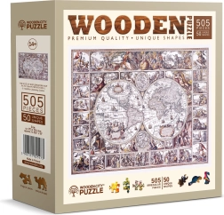 Træpuslespil WOODEN CITY Opdagelsestidens kort 505 brikker