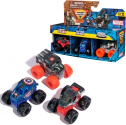 Monster Jam Mini Jams – sæt med 3 mini lastbiler MARVEL: Winter Soldier, Captain America, War Machine