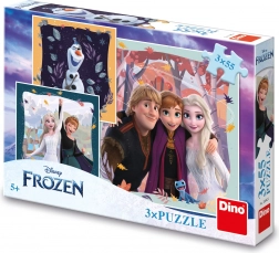 puslespil disney frost glædelig efterår 3x55 brikker