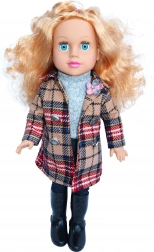 Dukke med frakke og lydeffekter