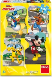 Puslespil Mickey i byen 4x54 brikker