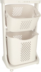 To-etagers mobil organizer til vasketøj og legetøj