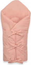 Klassisk snøre-svøbeblanket New Baby old rose