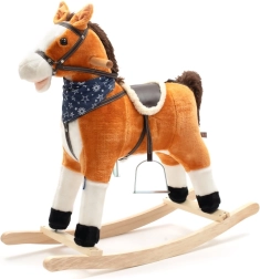 Gyngende hest med melodi og tørklæde BABY MIX Zeus