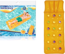 Bestway oppustelig vandmadras med pude 188 × 71 cm – Orange