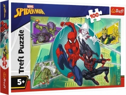 Puslespil 100 brikker Spiderman spindelmaske Trefl