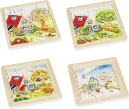 Udviklende tre6puslespil Årstider