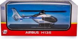 rednings politihelikopter airbus ec135 1:100 metalmodel