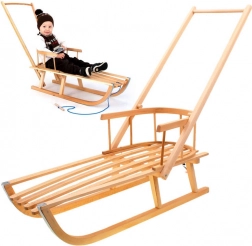 Træsæde med ryglæn til børn