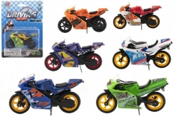 Racercykel legetøj metal/plast 8 cm