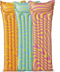 Oppustelig madras med farverigt tryk