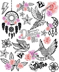 Strygemærker Kolibri Stor Ark