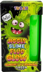 Tuban Jiggle Slime Fluo Glow grøn lysende i mørke 430 g